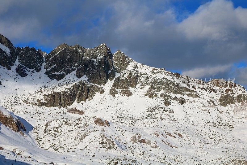 Ischgl / Samnaun滑雪场，奥地利冬季